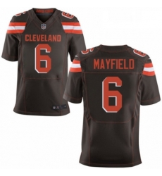Mens Nike Cleveland Browns 6 Baker Mayfield Elite Brown Team Color NFL Jersey Mens Nike Cleveland Browns 6 Baker Mayfield Elite Brown Team Color NFL Jersey