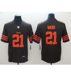 Nike Browns 21 T J Ward Brown Color Rush Limited Jerseys Nike Browns 21 T J Ward Brown Color Rush Limited Jerseys