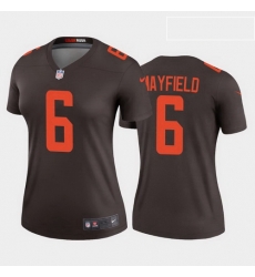 Women Cleveland Browns Baker Mayfield 2020 Alternate Vapor Limited Jersey Brown Rush Women Cleveland Browns Baker Mayfield 2020 Alternate Vapor Limited Jersey Brown Rush