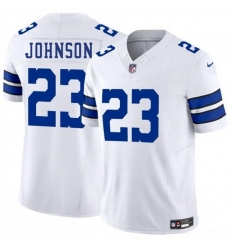 Men Dallas Cowboys 23 Buddy Johnson White 2025 F U S E Vapor Untouchable Limited Stitched Football Jersey