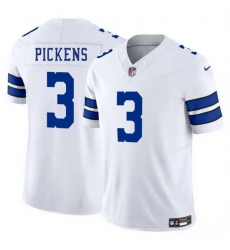 Men Dallas Cowboys 3 George Pickens White 2025 F U S E Vapor Untouchable Limited Stitched Football Jersey Men Dallas Cowboys 3 George Pickens White 2025 F U S E Vapor Untouchable Limited Stitched Football Jersey