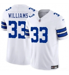 Men Dallas Cowboys 33 Javonte Williams White 2025 F U S E Vapor Untouchable Limited Stitched Football Jersey Men Dallas Cowboys 33 Javonte Williams White 2025 F U S E Vapor Untouchable Limited Stitched Football Jersey