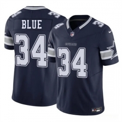 Men Dallas Cowboys 34 Jaydon Blue Navy 2025 F U S E Draft Vapor Untouchable Limited Stitched Football Jersey