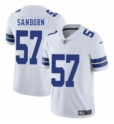 Men Dallas Cowboys 57 Jack Sanborn White 2025 Vapor Untouchable Limited Stitched Football Jersey