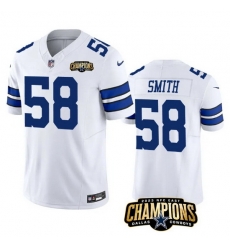 Men Dallas Cowboys 58 Mazi Smith White 2023 F U S E NFC East Champions Patch Stitched Football Jersey Men Dallas Cowboys 58 Mazi Smith White 2023 F U S E NFC East Champions Patch Stitched Football Jersey