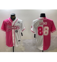 Men Dallas Cowboys 88 CeeDee Lamb 2024 Arctic white red Stitched Baseball Jersey 6 Men Dallas Cowboys 88 CeeDee Lamb 2024 Arctic white red Stitched Baseball Jersey 6