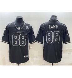 Men Dallas Cowboys 88 CeeDee Lamb Black With 1960 Patch Limited Stitched Football Jersey Men Dallas Cowboys 88 CeeDee Lamb Black With 1960 Patch Limited Stitched Football Jersey