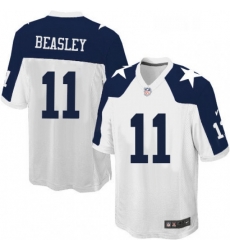 Mens Nike Dallas Cowboys 11 Cole Beasley Game White Throwback Alternate NFL Jersey Mens Nike Dallas Cowboys 11 Cole Beasley Game White Throwback Alternate NFL Jersey