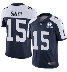 Nike Cowboys 15 Devin Smith Navy Blue Thanksgiving Men Stitched With Established In 1960 Patch NFL Vapor Untouchable Limited Throwback Jersey Nike Cowboys 15 Devin Smith Navy Blue Thanksgiving Men Stitched With Established In 1960 Patch NFL Vapor Untouchable Limited Throwback Jersey