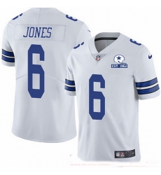 Nike Cowboys 6 Chris Jones White Men Stitched With Established In 1960 Patch NFL Vapor Untouchable Limited Jersey