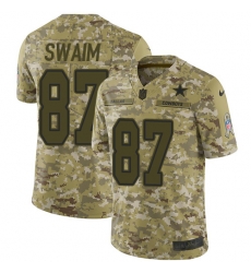 Nike Cowboys #87 Geoff Swaim Camo Men Stitched NFL Limited 2018 Salute To Service Jersey Nike Cowboys #87 Geoff Swaim Camo Men Stitched NFL Limited 2018 Salute To Service Jersey