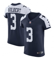 Nike Dallas Cowboys 3 Garrett Gilbert Navy Blue Thanksgiving Men Stitched NFL Vapor Untouchable Throwback Elite Jersey Nike Dallas Cowboys 3 Garrett Gilbert Navy Blue Thanksgiving Men Stitched NFL Vapor Untouchable Throwback Elite Jersey