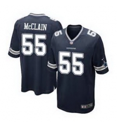 Nike Dallas Cowboys #55 Rolando McClain Navy Blue Team Color Mens Stitched NFL Elite Jersey