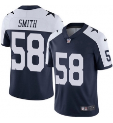 Nike Dallas Cowboys 58 Aldon Smith Navy Blue Thanksgiving Men Stitched NFL Vapor Untouchable Limited Throwback Jersey Nike Dallas Cowboys 58 Aldon Smith Navy Blue Thanksgiving Men Stitched NFL Vapor Untouchable Limited Throwback Jersey