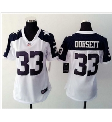 Women Nike Cowboys #33 Tony Dorsett White Thanksgiving Throwback Stitched NFL Elite Jersey Women Nike Cowboys #33 Tony Dorsett White Thanksgiving Throwback Stitched NFL Elite Jersey