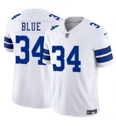 Youth Dallas Cowboys 34 Jaydon Blue White 2025 Draft F U S E Vapor Untouchable Limited Stitched Football Jersey