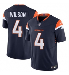 Men Denver Broncos 4 Zach Wilson Navy 2024 F U S E AlternateVapor Limited Stitched Football Jersey Men Denver Broncos 4 Zach Wilson Navy 2024 F U S E AlternateVapor Limited Stitched Football Jersey