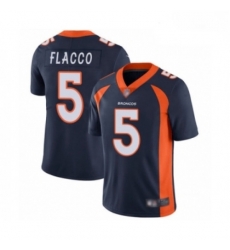 Men Denver Broncos 5 Joe Flacco Navy Blue Alternate Vapor Untouchable Limited Player Football Jersey Men Denver Broncos 5 Joe Flacco Navy Blue Alternate Vapor Untouchable Limited Player Football Jersey