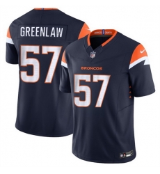 Men Denver Broncos 57 Dre Greenlaw Navy 2024 F U S E  Alternate Vapor Limited Stitched Football Jersey