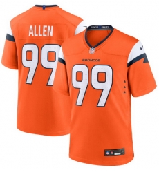 Men Denver Broncos 99 Zach Allen Orange F U S E Stitched Jersey
