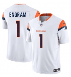 Men Denver Broncos Evan Engram #1 White F U S E Stitched NFL jersey