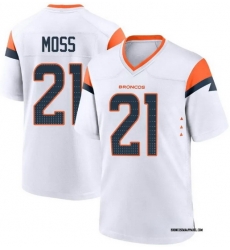 Men Denver Broncos Nike Riley Moss #21 White Team F U S E Stitched Jersey Men Denver Broncos Nike Riley Moss #21 White Team F U S E Stitched Jersey
