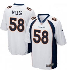 Men Nike Denver Broncos 58 Von Miller Game White NFL Jersey Men Nike Denver Broncos 58 Von Miller Game White NFL Jersey