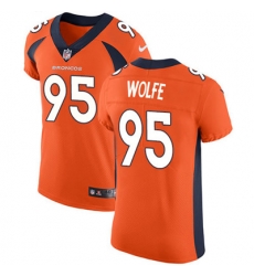 Nike Broncos #95 Derek Wolfe Orange Team Color Mens Stitched NFL Vapor Untouchable Elite Jersey Nike Broncos #95 Derek Wolfe Orange Team Color Mens Stitched NFL Vapor Untouchable Elite Jersey
