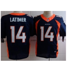 Nike Denver Broncos 14 Cody Latimer Blue Elite NFL Jersey Nike Denver Broncos 14 Cody Latimer Blue Elite NFL Jersey
