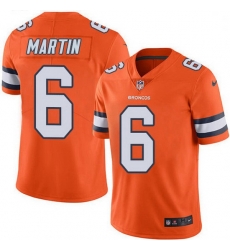 Nike Denver Broncos 6 Sam Martin Orange Men Stitched NFL Limited Rush Jersey Nike Denver Broncos 6 Sam Martin Orange Men Stitched NFL Limited Rush Jersey