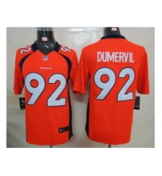 Nike Denver Broncos 92 Elvis Dumervil Orange Limited NFL Jersey Nike Denver Broncos 92 Elvis Dumervil Orange Limited NFL Jersey