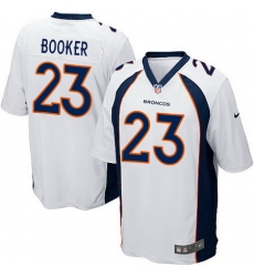 Nike Broncos #23 Devontae Booker White Youth Stitched NFL New Elite Jersey Nike Broncos #23 Devontae Booker White Youth Stitched NFL New Elite Jersey
