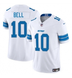 Men Detroit Lions 10 Ronnie Bell White 2025 F U S E Vapor Limited Stitched Jersey Men Detroit Lions 10 Ronnie Bell White 2025 F U S E Vapor Limited Stitched Jersey