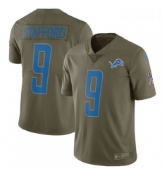 Men Nike Detroit Lions 9 Matthew Stafford Limited Olive 2017 Salute to Service NFL Jersey Men Nike Detroit Lions 9 Matthew Stafford Limited Olive 2017 Salute to Service NFL Jersey