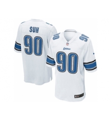 Nike Detroit Lions 90 Ndamukong Suh White Game NFL Jersey Nike Detroit Lions 90 Ndamukong Suh White Game NFL Jersey
