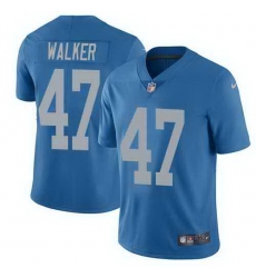 Nike Lions 47 Tracy Walker Blue Throwback Vapor Untouchable Limited Jersey Nike Lions 47 Tracy Walker Blue Throwback Vapor Untouchable Limited Jersey