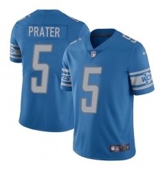 Nike Lions #5 Matt Prater Blue Team Color Mens Stitched NFL Limited Jersey Nike Lions #5 Matt Prater Blue Team Color Mens Stitched NFL Limited Jersey