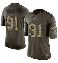 Nike Lions #91 Ashawn Robinson Green Mens Stitched NFL Limited Salute to Service Jersey Nike Lions #91 Ashawn Robinson Green Mens Stitched NFL Limited Salute to Service Jersey