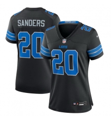 Women Detroit Lions 20 Barry Sanders Black 2nd Alternate Stitched Jersey Women Detroit Lions 20 Barry Sanders Black 2nd Alternate Stitched Jersey