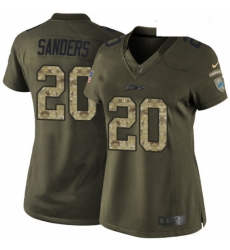 Womens Nike Detroit Lions 20 Barry Sanders Elite Green Salute to Service NFL Jersey Womens Nike Detroit Lions 20 Barry Sanders Elite Green Salute to Service NFL Jersey