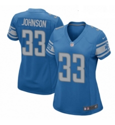Womens Nike Detroit Lions 33 Kerryon Johnson Game Blue Team Color NFL Jersey Womens Nike Detroit Lions 33 Kerryon Johnson Game Blue Team Color NFL Jersey