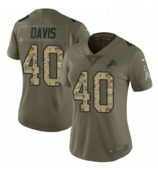 Womens Nike Detroit Lions 40 Jarrad Davis Limited OliveCamo Salute to Service NFL Jersey Womens Nike Detroit Lions 40 Jarrad Davis Limited OliveCamo Salute to Service NFL Jersey
