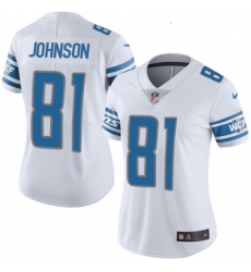 Womens Nike Detroit Lions 81 Calvin Johnson Elite White NFL Jersey Womens Nike Detroit Lions 81 Calvin Johnson Elite White NFL Jersey