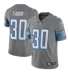 Nike Lions #30 Teez Tabor Gray Youth Stitched NFL Limited Rush Jersey Nike Lions #30 Teez Tabor Gray Youth Stitched NFL Limited Rush Jersey