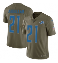 Youth Nike Lions #21 Ameer Abdullah Olive Stitched NFL Limited 2017 Salute to Service Jersey Youth Nike Lions #21 Ameer Abdullah Olive Stitched NFL Limited 2017 Salute to Service Jersey