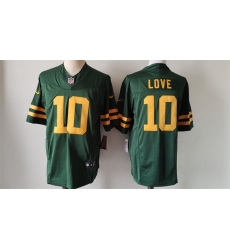 Men Green Bay Packers 10 Jordan Love Green Color Rush 2023 F U S E Limited Stitched Football Jersey Men Green Bay Packers 10 Jordan Love Green Color Rush 2023 F U S E Limited Stitched Football Jersey