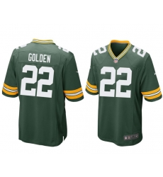 Men Green Bay Packers #22 Matthew Golden 2025 Draft Nike Home Green Stitched Jersey