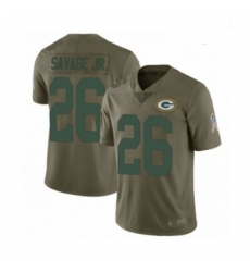 Men Green Bay Packers 26 Darnell Savage Jr Limited Olive 2017 Salute to Service Football Jersey Men Green Bay Packers 26 Darnell Savage Jr Limited Olive 2017 Salute to Service Football Jersey