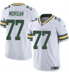 Men Green Bay Packers 77 Jordan Morgan White 2024 Draft Vapor Limited Stitched Football Jersey Men Green Bay Packers 77 Jordan Morgan White 2024 Draft Vapor Limited Stitched Football Jersey