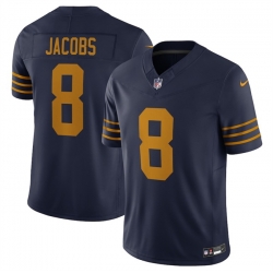 Men Green Bay Packers 8 Josh Jacobs Navy The 1923 Classic Vapor F U S E  Limited Stitched Football Jersey